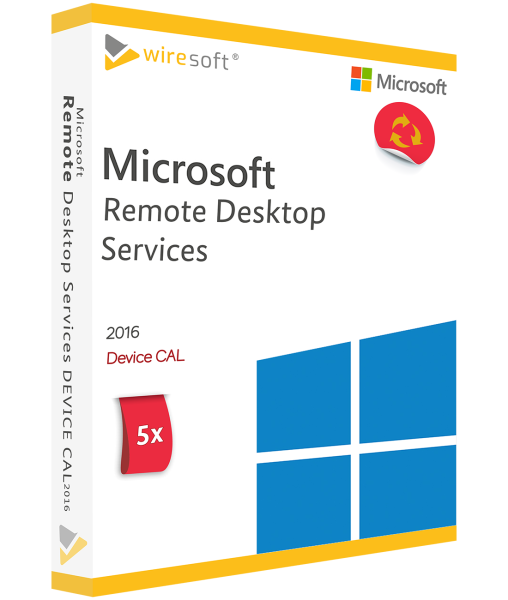 MICROSOFT REMOTE DESKTOP SERVICES 2016 - 5 PACK DEVICE CAL