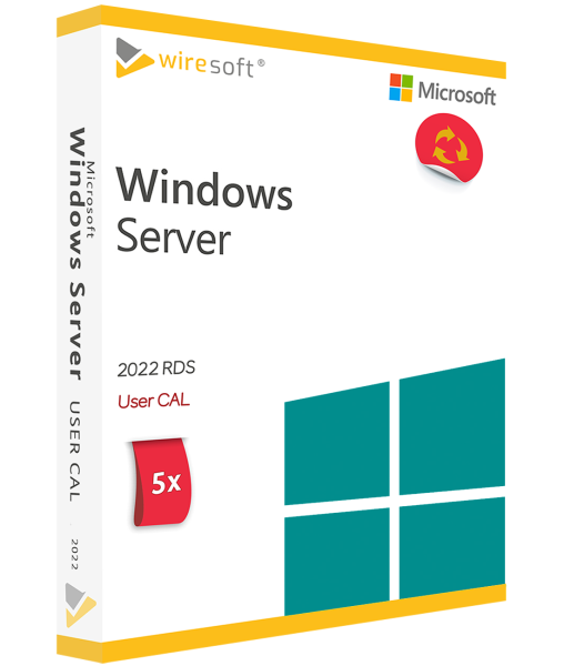 MICROSOFT REMOTE DESKTOP SERVICES 2022 - 5 PACK USER CAL