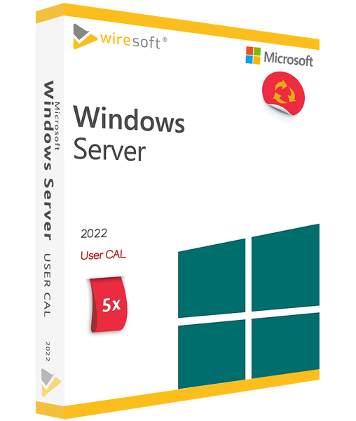 MICROSOFT WINDOWS SERVER 2022 - 5 PACK USER CAL