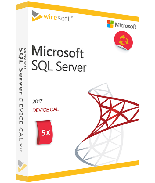 MICROSOFT SQL SERVER 2017 - 5 PACK DEVICE CAL